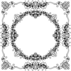 black and white frame