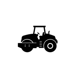 Heavy Duty Road Roller Silhouette.