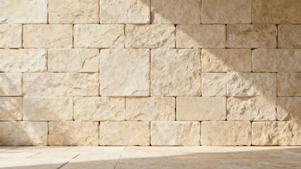 Stone Brick Wall Light Shadow Effect