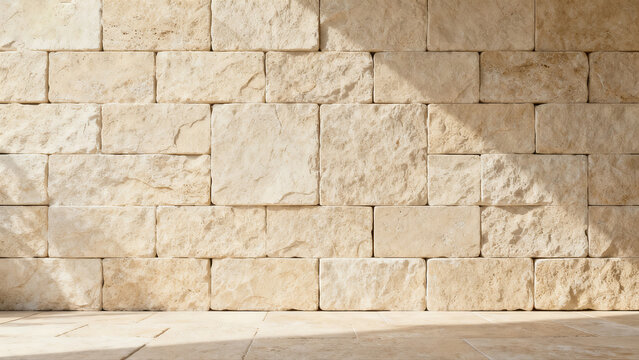 Stone Brick Wall Light Shadow Effect