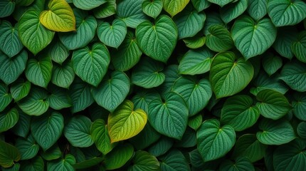 Where Green Breathes in Layers: A Rich Composition of Overlapping Leaves and Botanical Depth