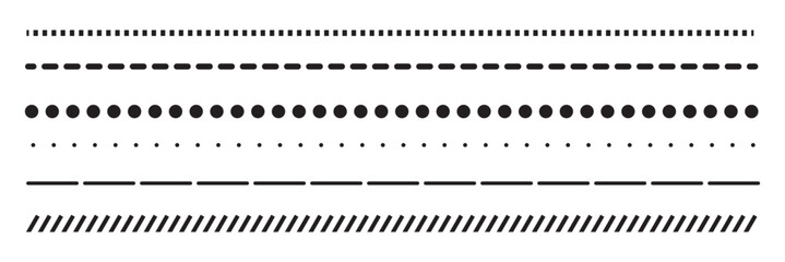 Abstract dashed border divider icon. isolated on white background. Vector illustration. EPS 10