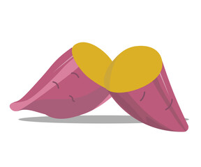 ほくほくのさつまいも。ベクターイラスト