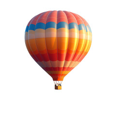 Fototapeta premium Colorful hot air balloon with transparent background