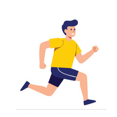 running man vector illustration