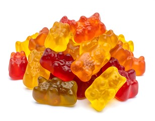 Pile of colorful gummy bears