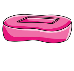 Cute cartoon hand drawn vector soap clipart.