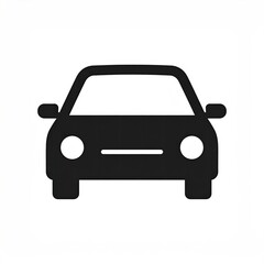 Simple black car icon (1)