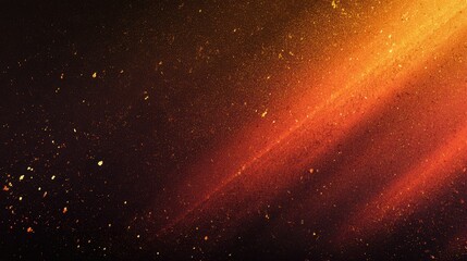Industrial cinematic background with dark gradient orange to red, metallic particles, golden light leaks, for movie poster design, game UI interface and sci-fi tech branding