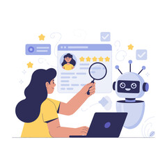 Ai powered customer service and reviews analysis using robotic automation