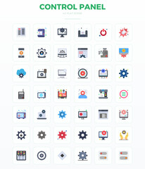 Explore 42 Minimal Flat PIXEL perfect vector icons in 128x128 resolution inspired by Control Panel. Perfect for web and app interfaces.