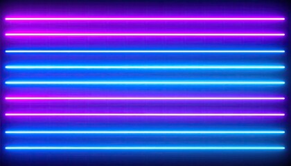 Neon lines in vibrant purple and blue