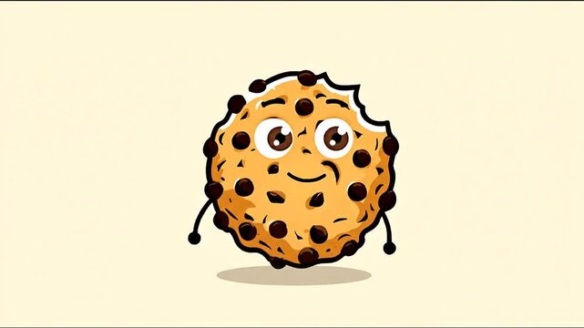 Sad cookie graphic design