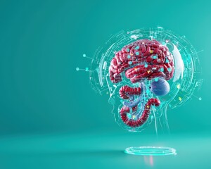 An interactive online platform where users can learn about the anatomy of the human digestive system through 3D models.