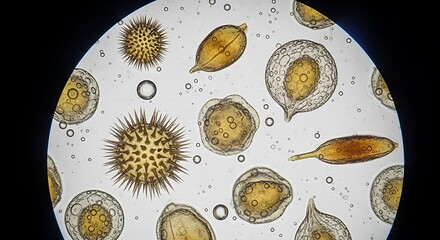 Microscopic Organisms View.