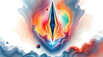 "Sorcerer casting neon spells, glowing arcane aura, mystical fantasy design, isolated on white background, PNG cutout, high-detail magical style"