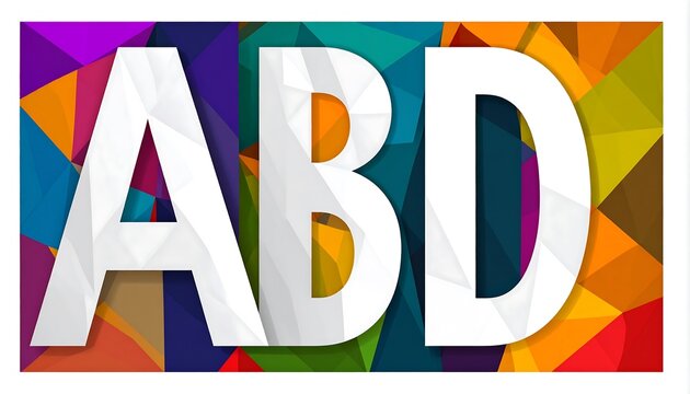 Colorful text design