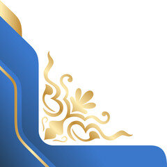 Blue Gradient Certificate Corner