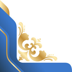 Blue Gradient Certificate Corner