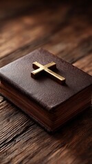 Fototapeta premium Brown leather Bible