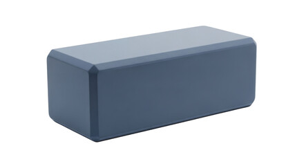 Blue geometric block isolated PNG with Transparent Background