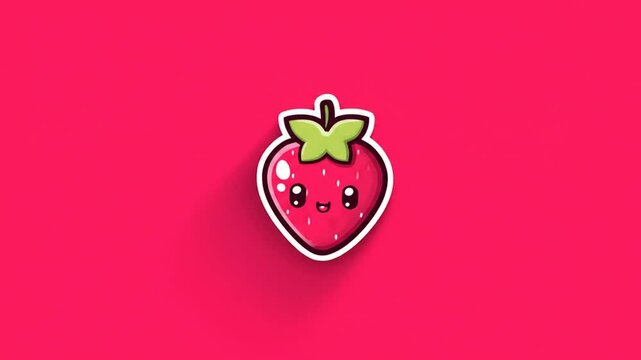 Cute strawberry illustration