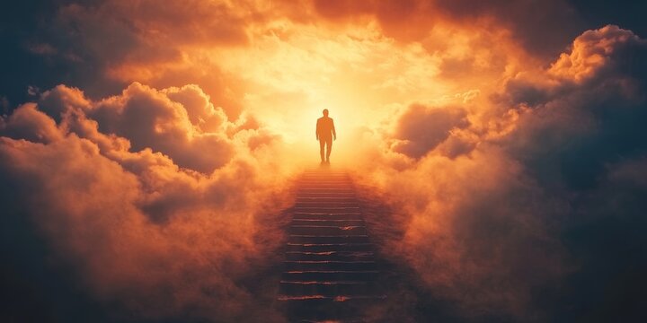 burning fire in the sky, Generative AI