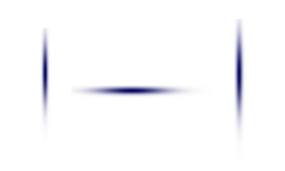 A simple square shape made of blue lines against a transparent background
