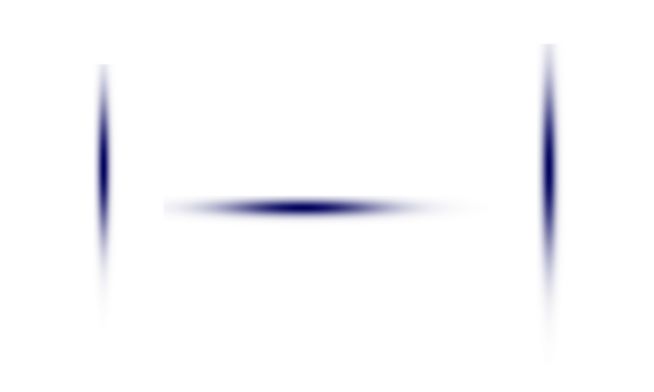 A simple square shape made of blue lines against a transparent background