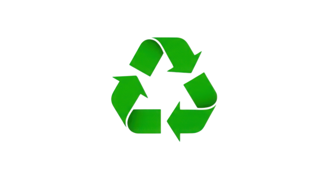 Recycle symbol logo isolated PNG with Transparent Background