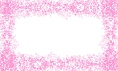 pink flower frame