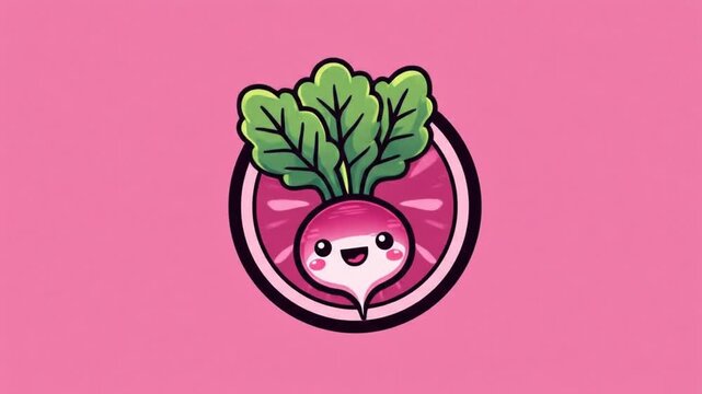 Cute radish illustration