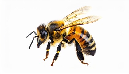 Honeybee visually striking high-quality image with artistic flair.