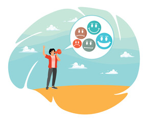 Customer satisfaction survey concept, service quality feedback, rating or opinion.