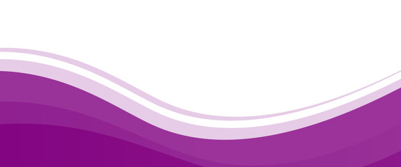 Purple abstract wave background with smooth curves and gradient layers. modern trendy design, wbesite, poster