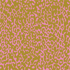 Leopard skin print, watercolor effect, black, brown, beige, and white gradients, overlapping elements, seamless pattern
