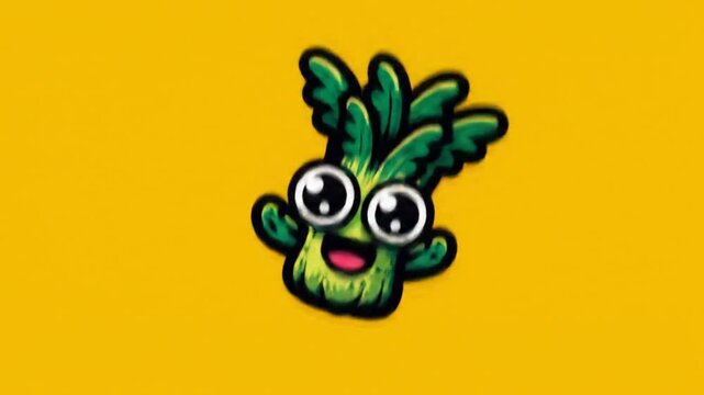 Cute cartoon vegetable illustration