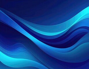 Abstract blue wave design