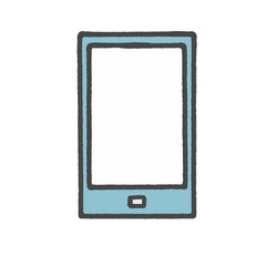 青いスマートフォン