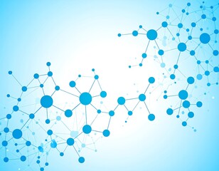 Abstract scientific network graphic