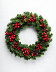 Festive Christmas wreath