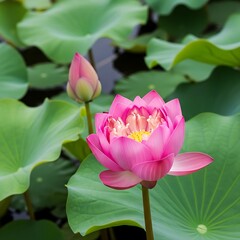 Beautiful Pink Lotus Flower.
