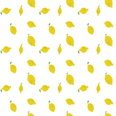 レモン手描きパターン