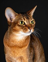 Close-up portrait of a captivating cat (2)