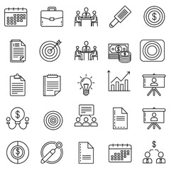 Business and finance icons collection