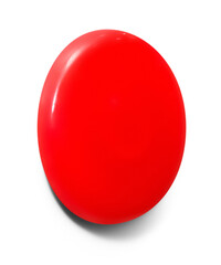 Isolated Red Magnetic Pushpin
