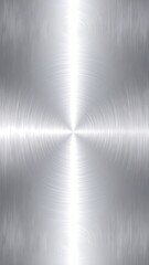 Metallic surface with concentric brushed patterns