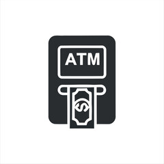 A simple black money symbol icon representing currency, cash, or finance. Ideal for apps, websites, and digital platforms.