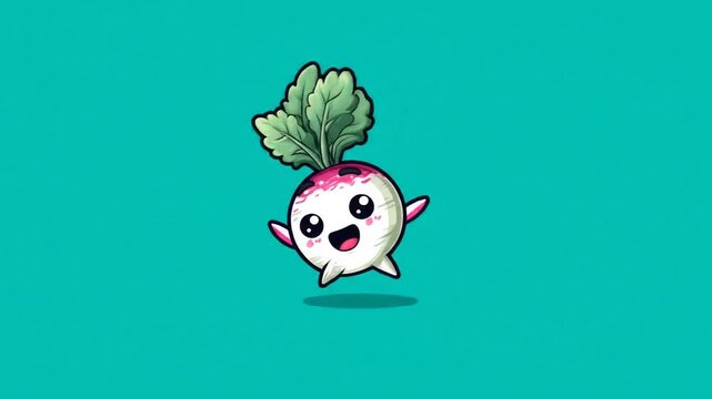 Cute radish illustration