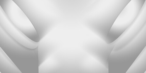 Abstract illustration background of curve in a gray silver gradient.